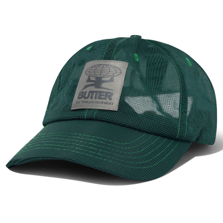 Butter Goods Terrain Fine Mesh 6 Panel Cap Green