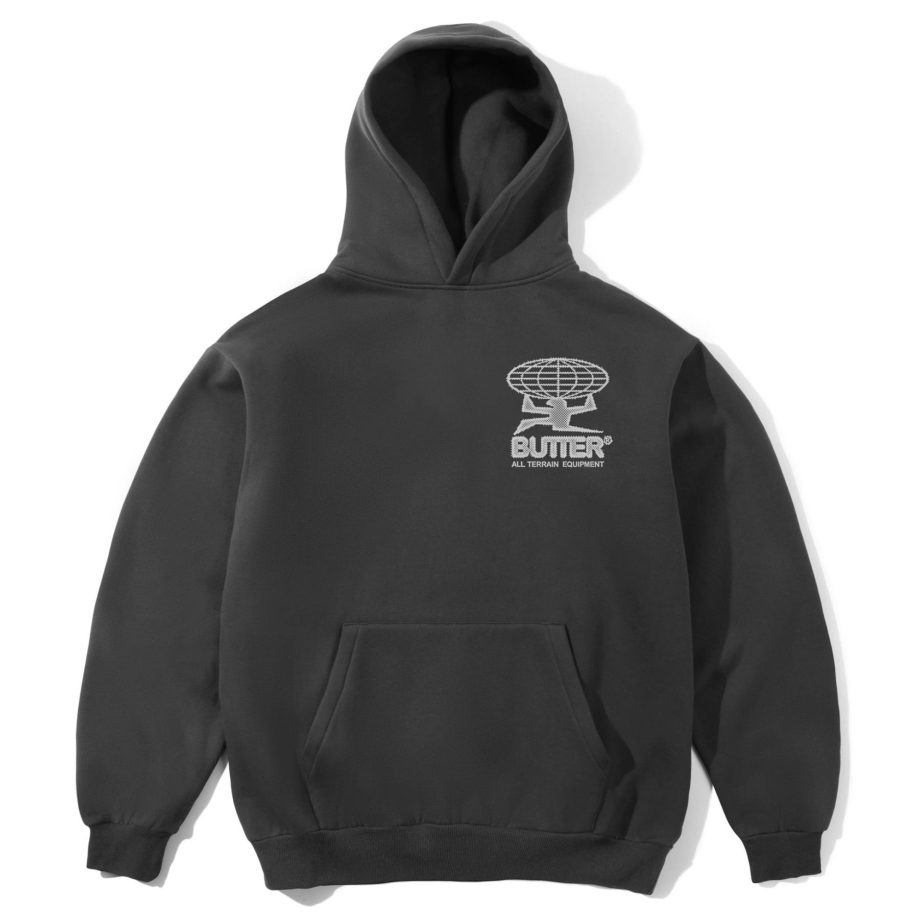 Butter Goods Terrain Pullover Hood Washed Black