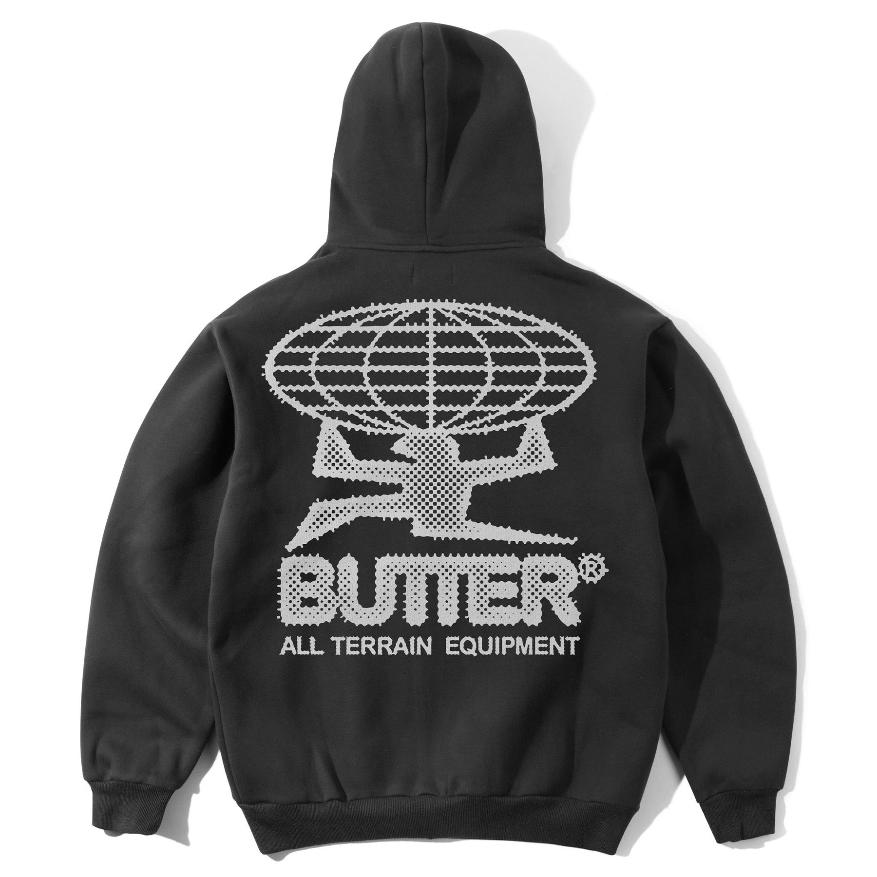 Butter Goods Terrain Pullover Hood Washed Black