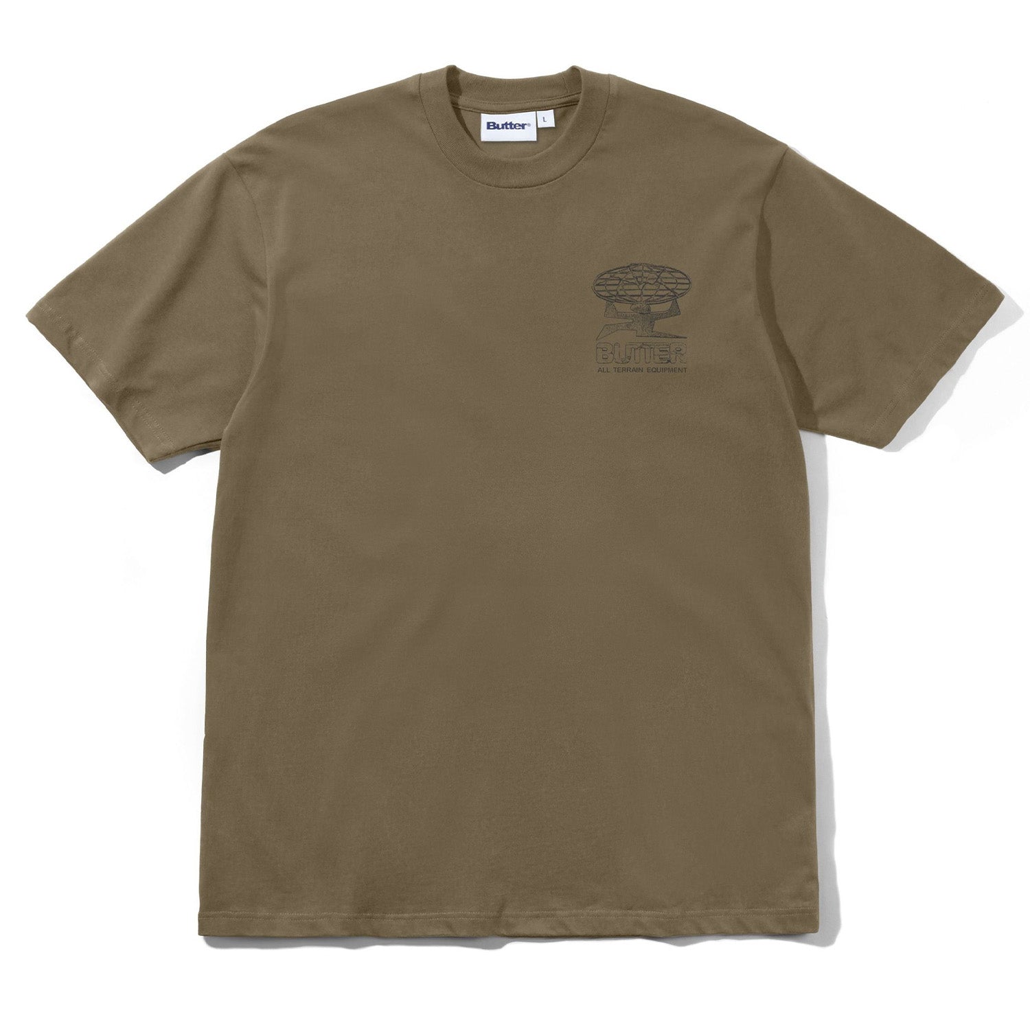 Butter Goods Terrain Tee Dark Taupe