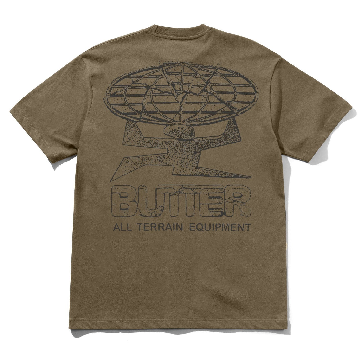 Butter Goods Terrain Tee Dark Taupe