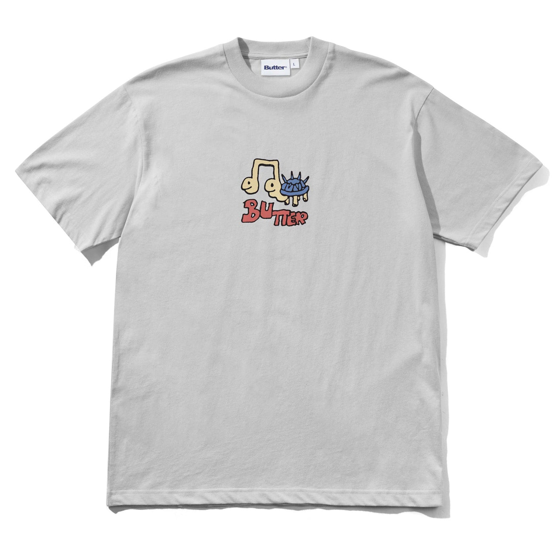 【BUTTER GOODS】 Smug Tee, White Skeeter Logo Tee, Steel Blue – Butter Goods