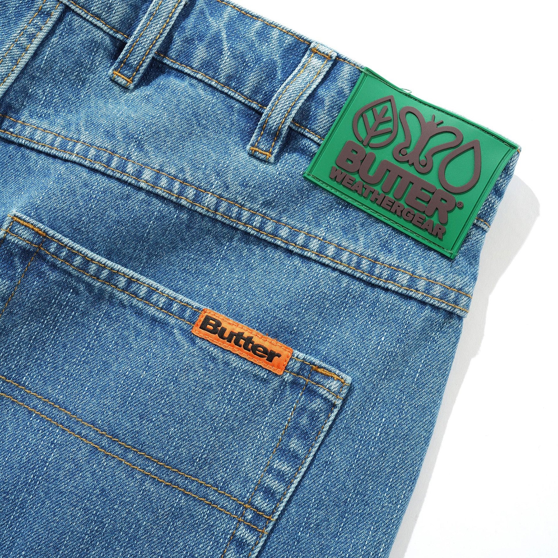 Butter Goods Weathergear Denim Jeans Streaky Indigo