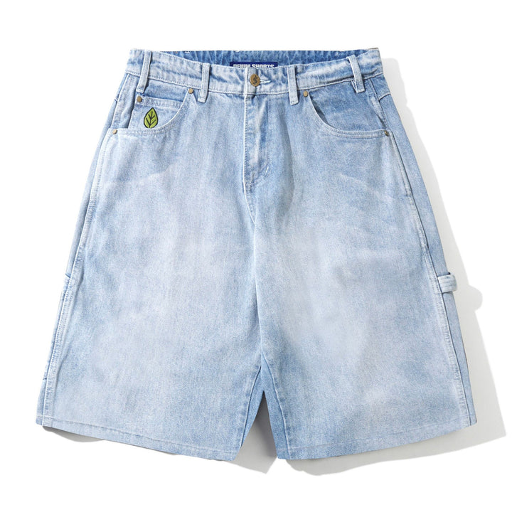 Butter Goods Weathergear Denim Shorts Faded Blue