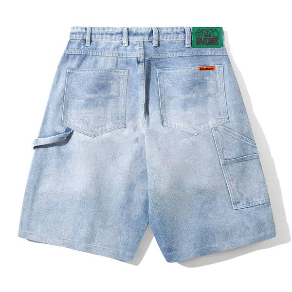 Butter Goods Weathergear Denim Shorts Faded Blue - Orchard