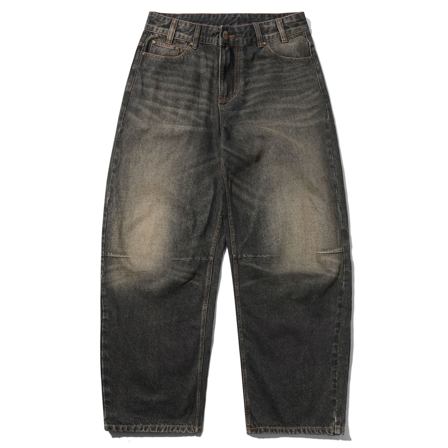 Butter Goods Wide Cut Denim Jeans Faded Brown Wash
