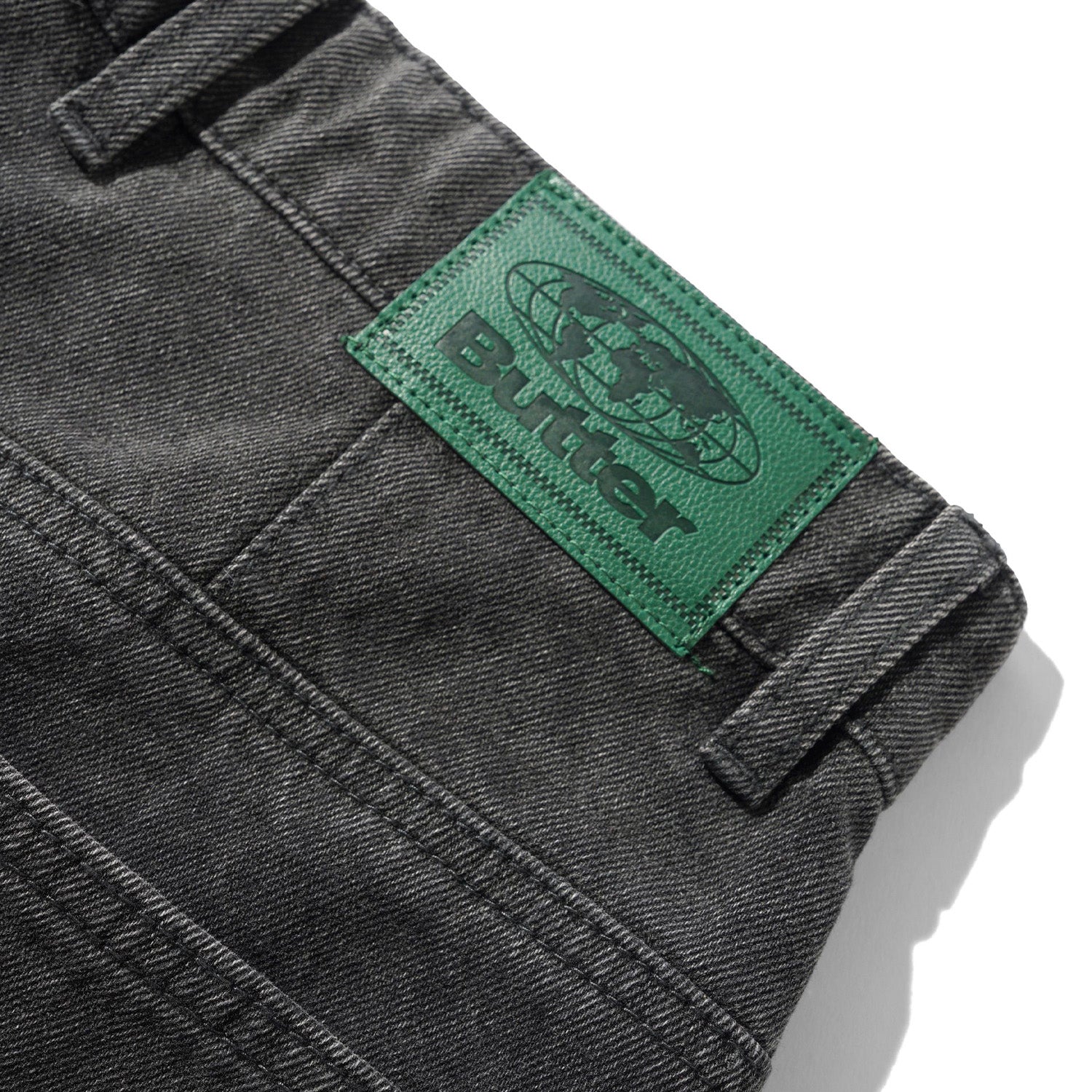 Butter Goods Wide Cut Denim Jeans Rinsed Black