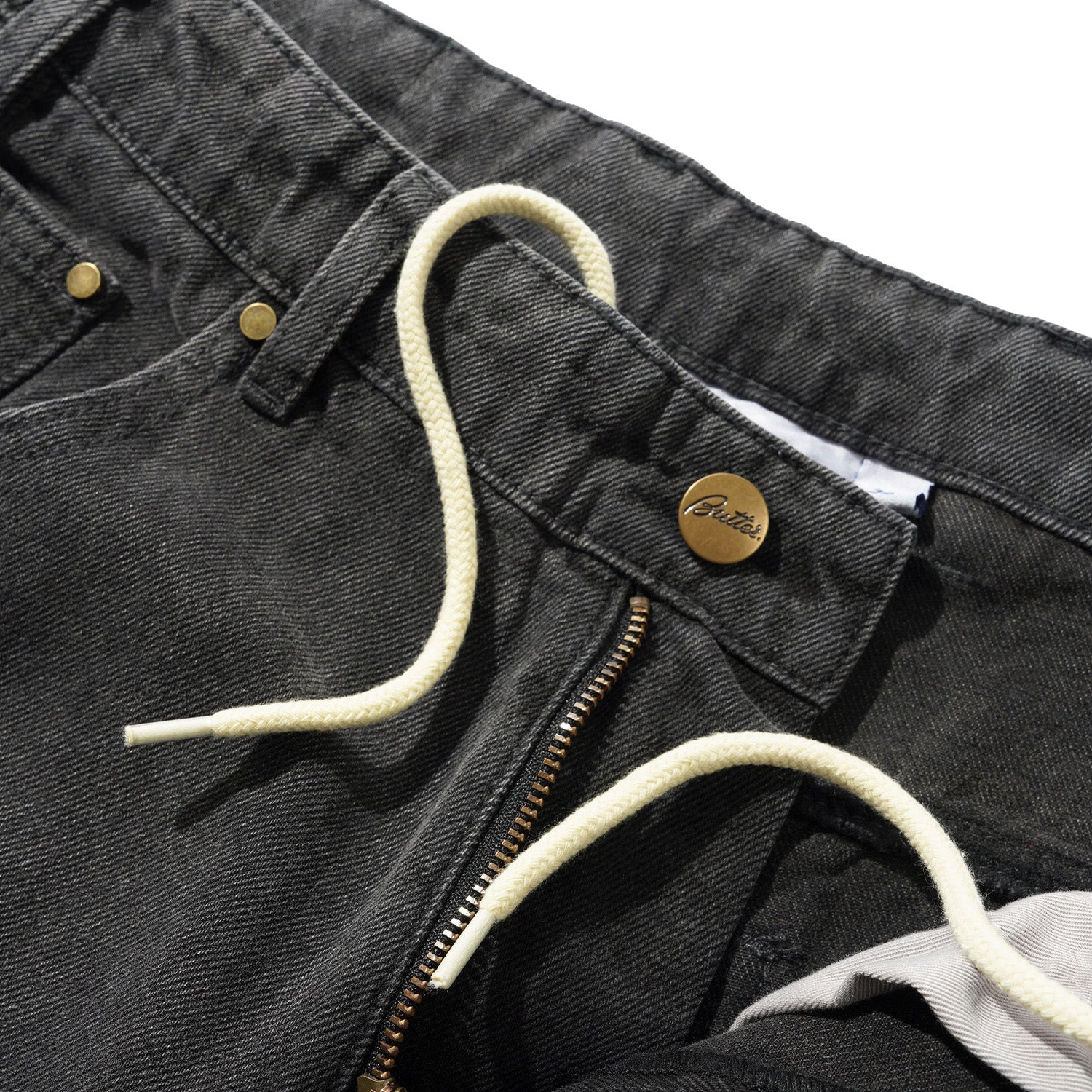 Butter Goods Wide Cut Denim Jeans Rinsed Black