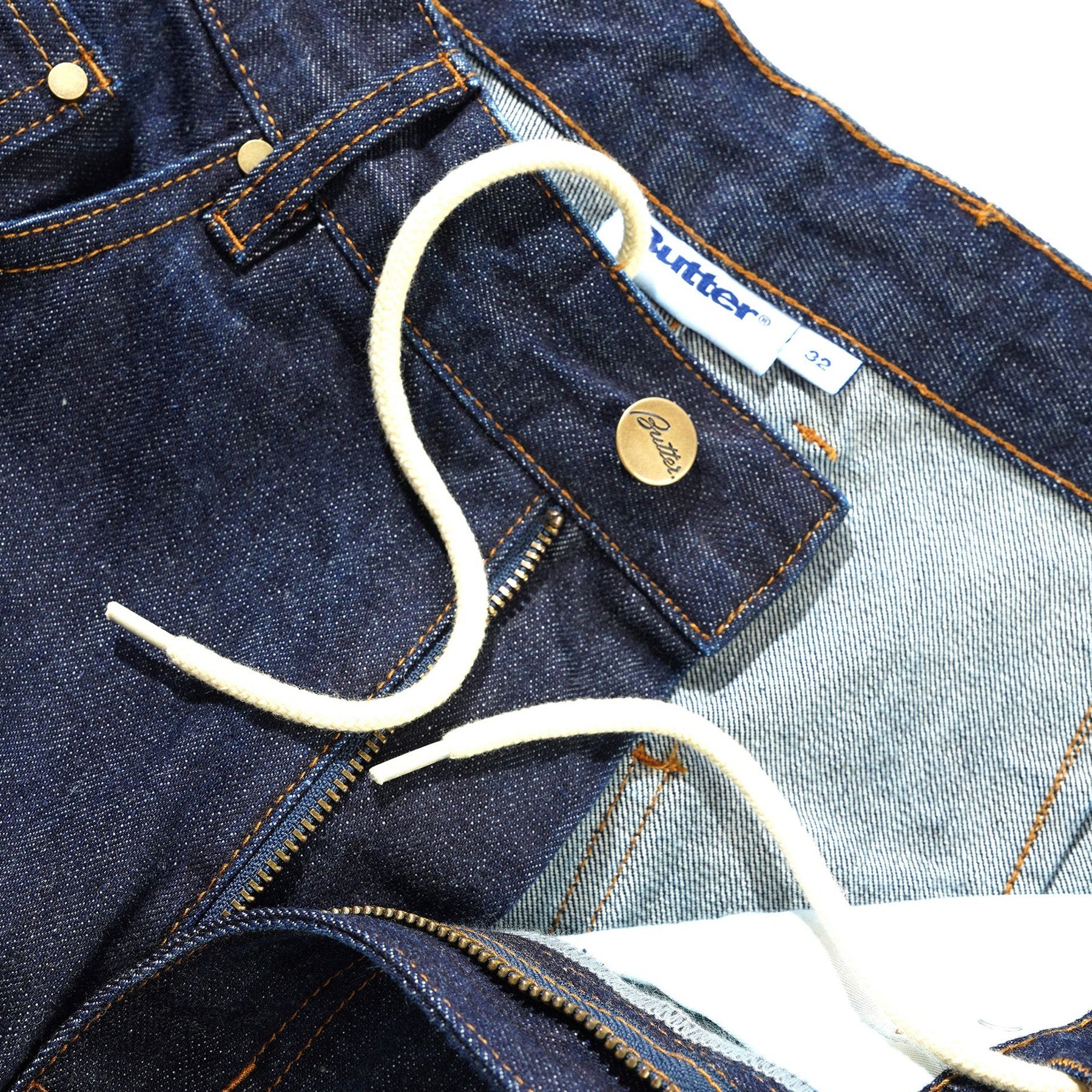 Butter Goods Wide Cut Denim Jeans Selvedge Blue