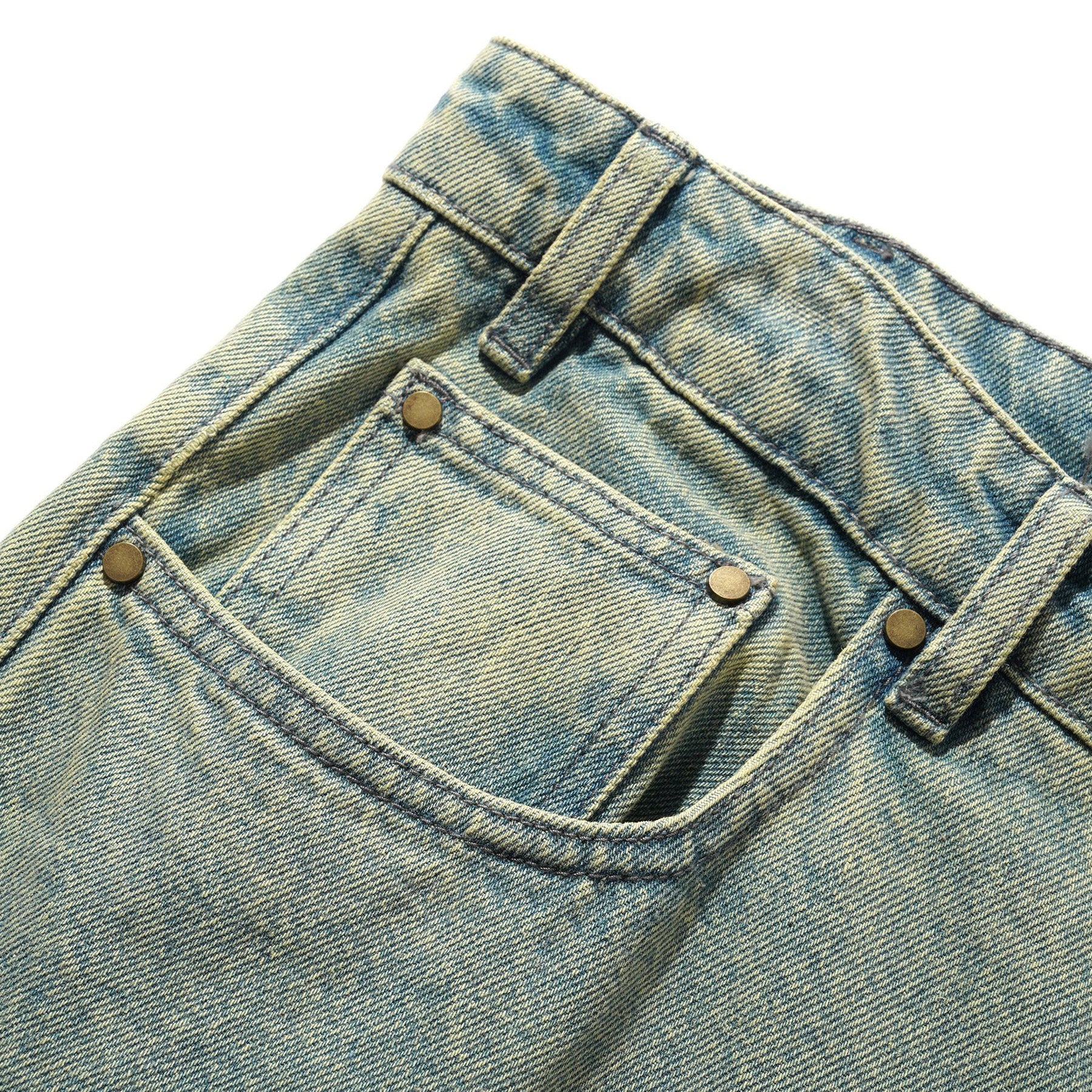 Butter Goods Wide Cut Denim Jeans Tinted Blue Wash