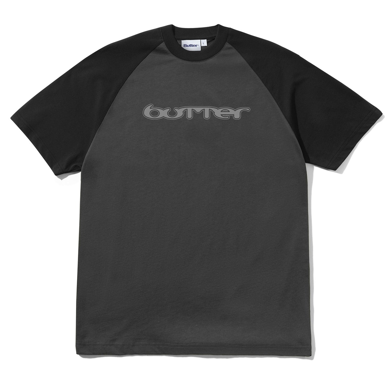 Butter Goods Witness Raglan Tee Black/Grey