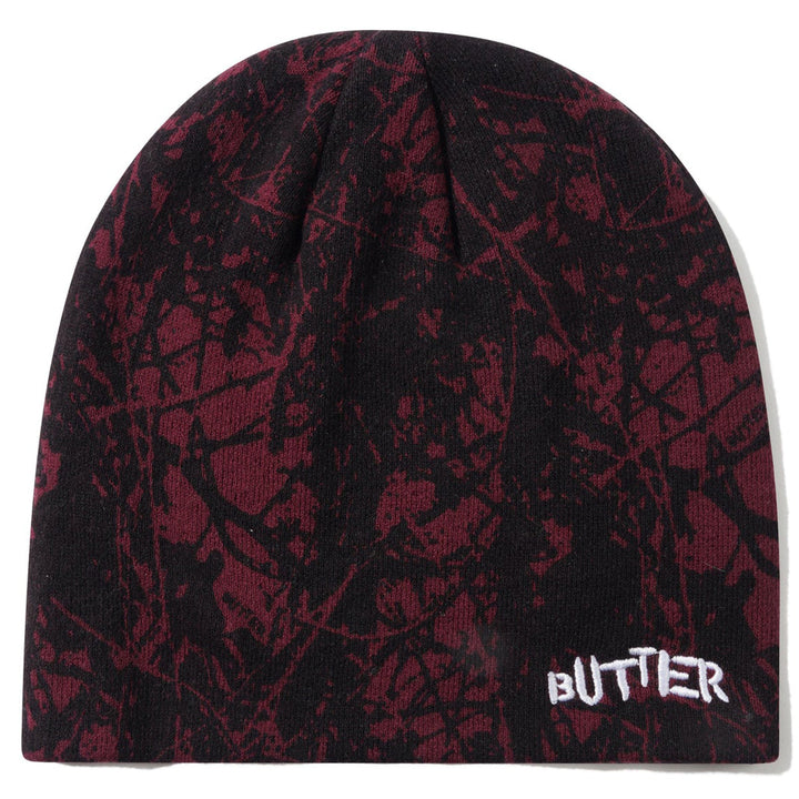 Butter Goods Woods Camo Skully Beanie Rust