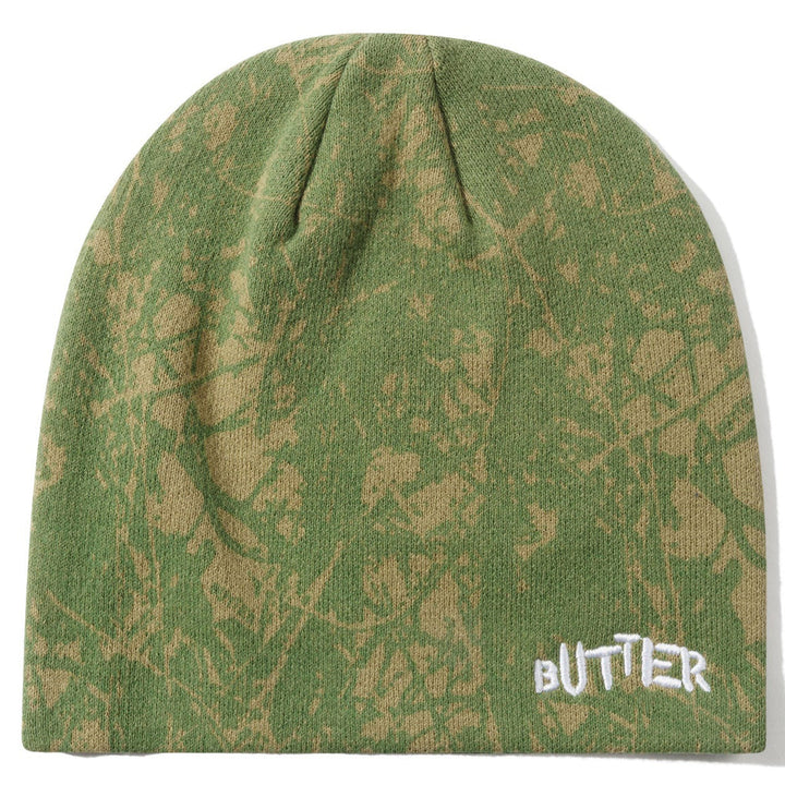 Butter Goods Woods Camo Skully Beanie Sage