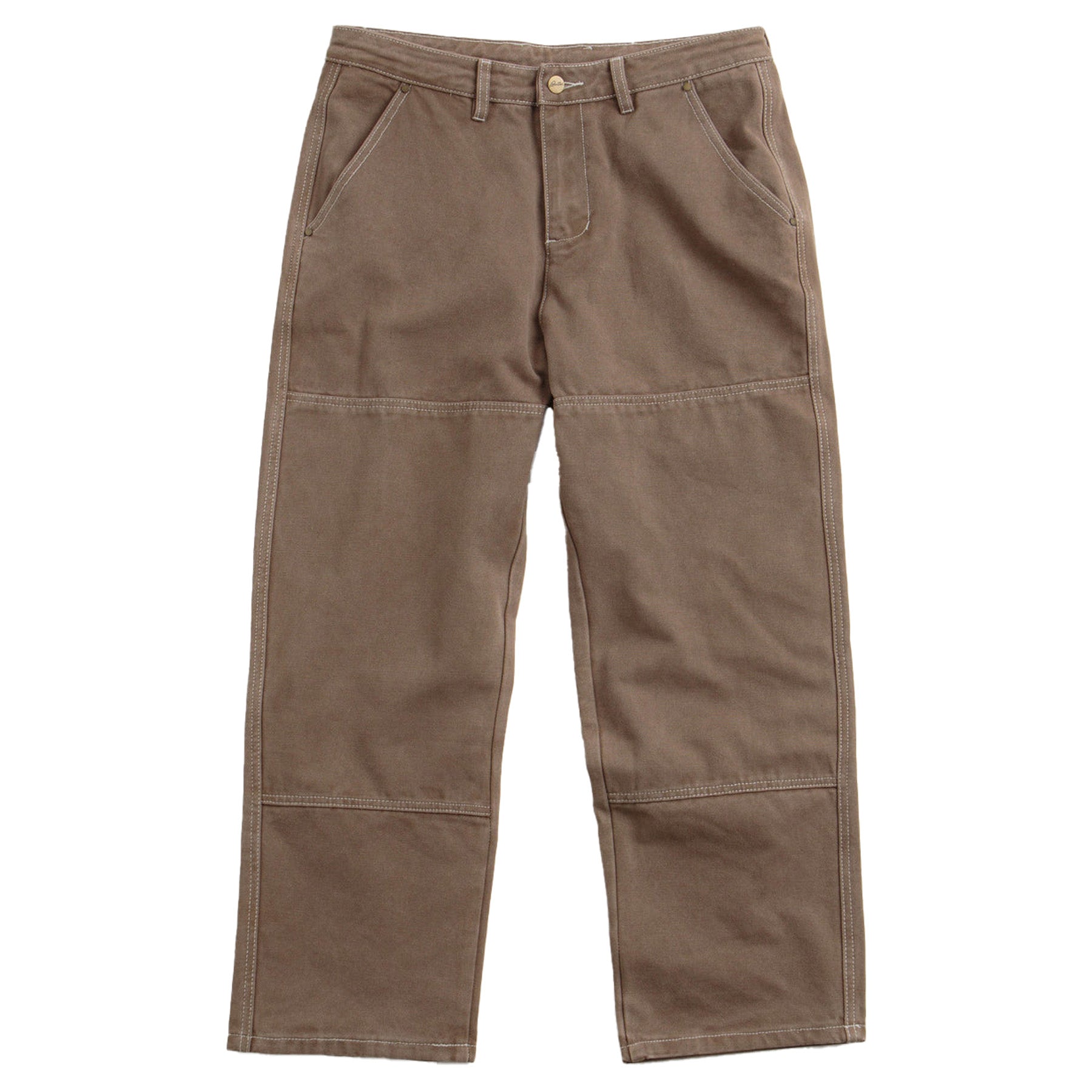 Butter Goods Work Double Knee Pants Washed Brown - Orchard Skateshop
