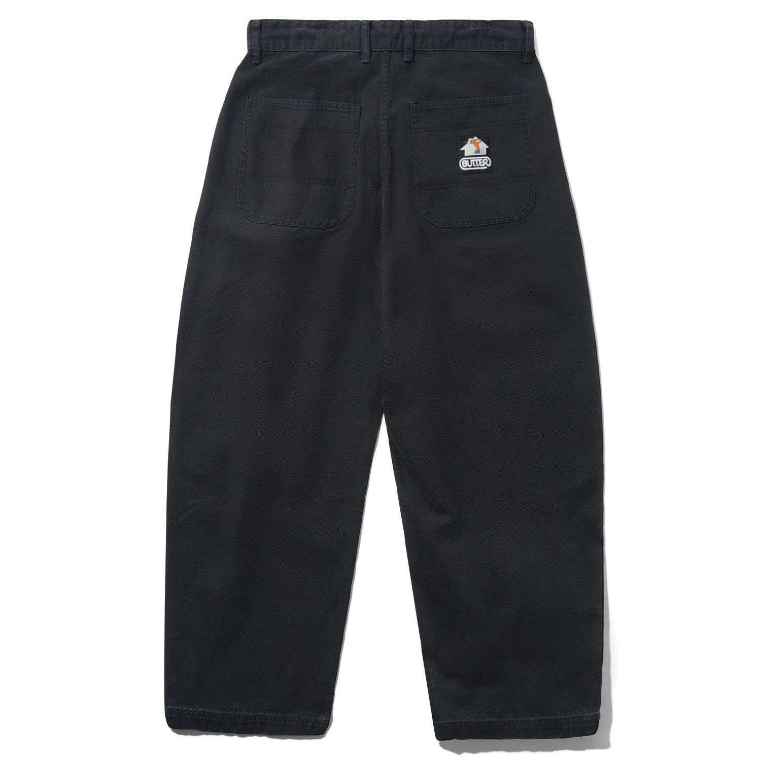 Butter Goods Work Pants Washed Black