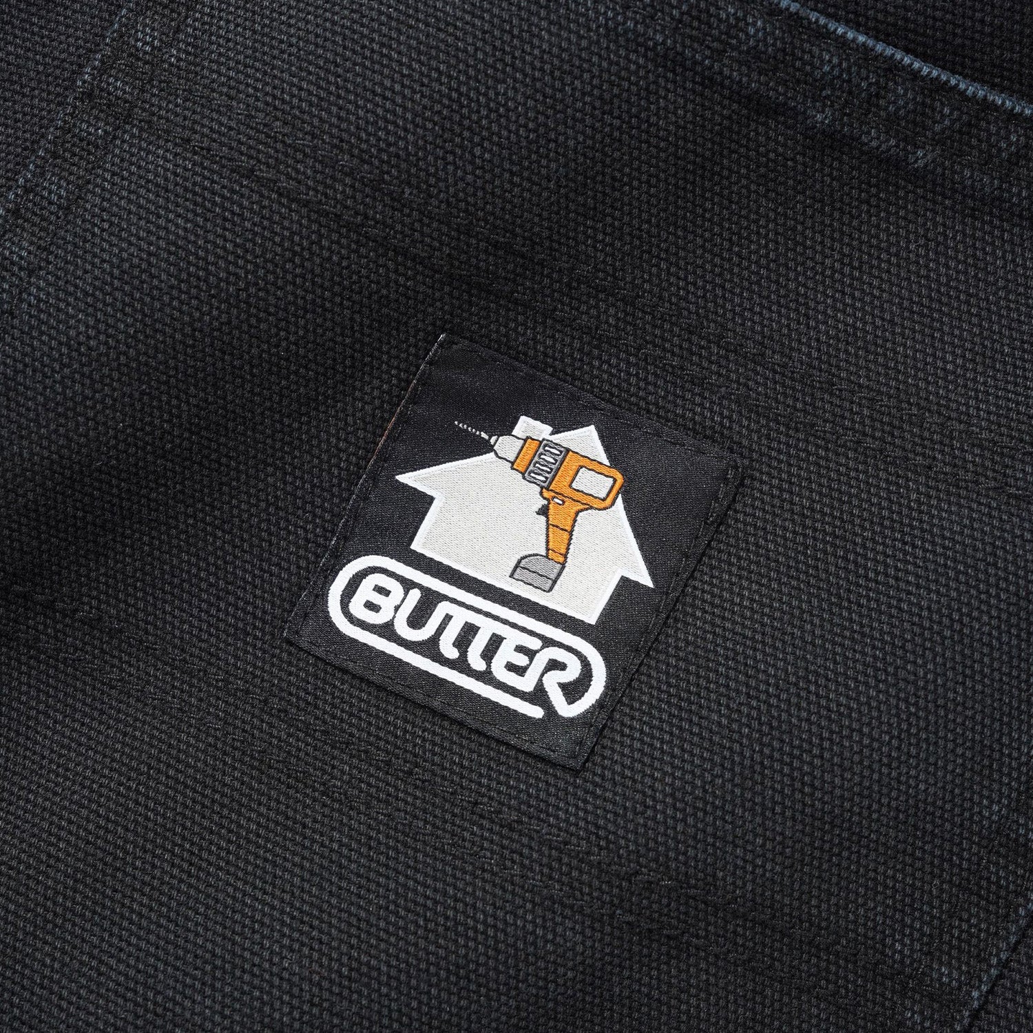Butter Goods Work Pants Washed Black
