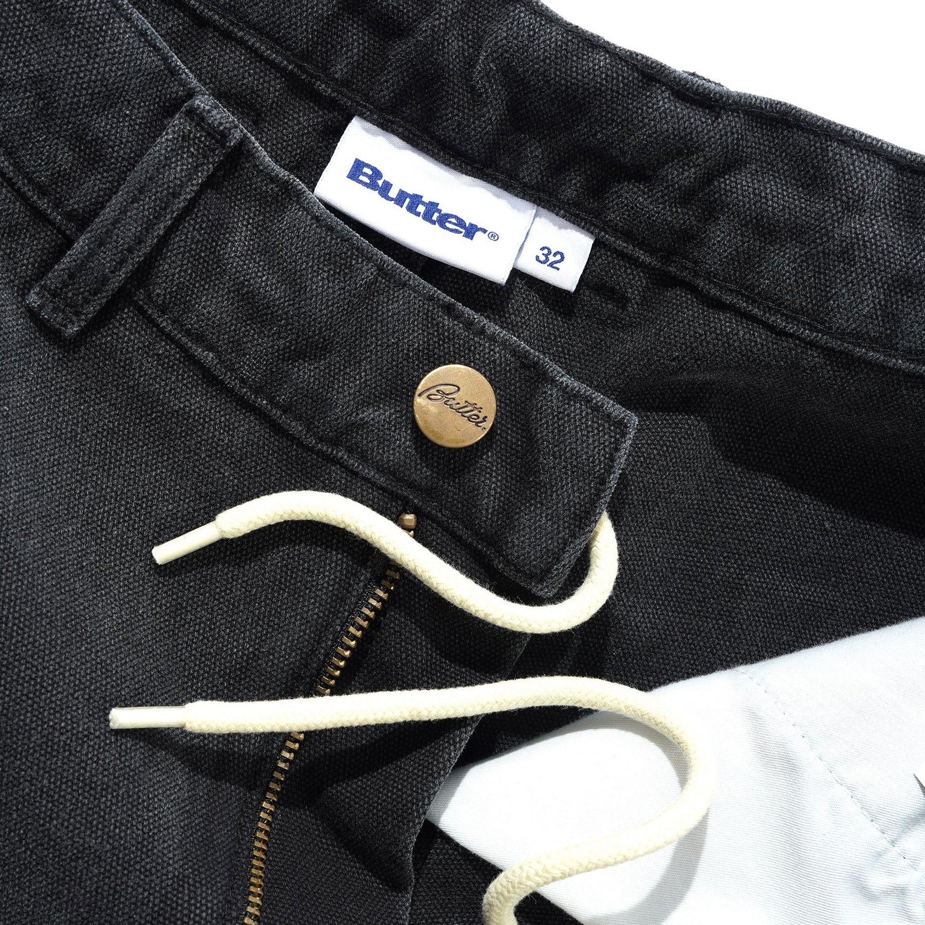 Butter Goods Work Shorts Black