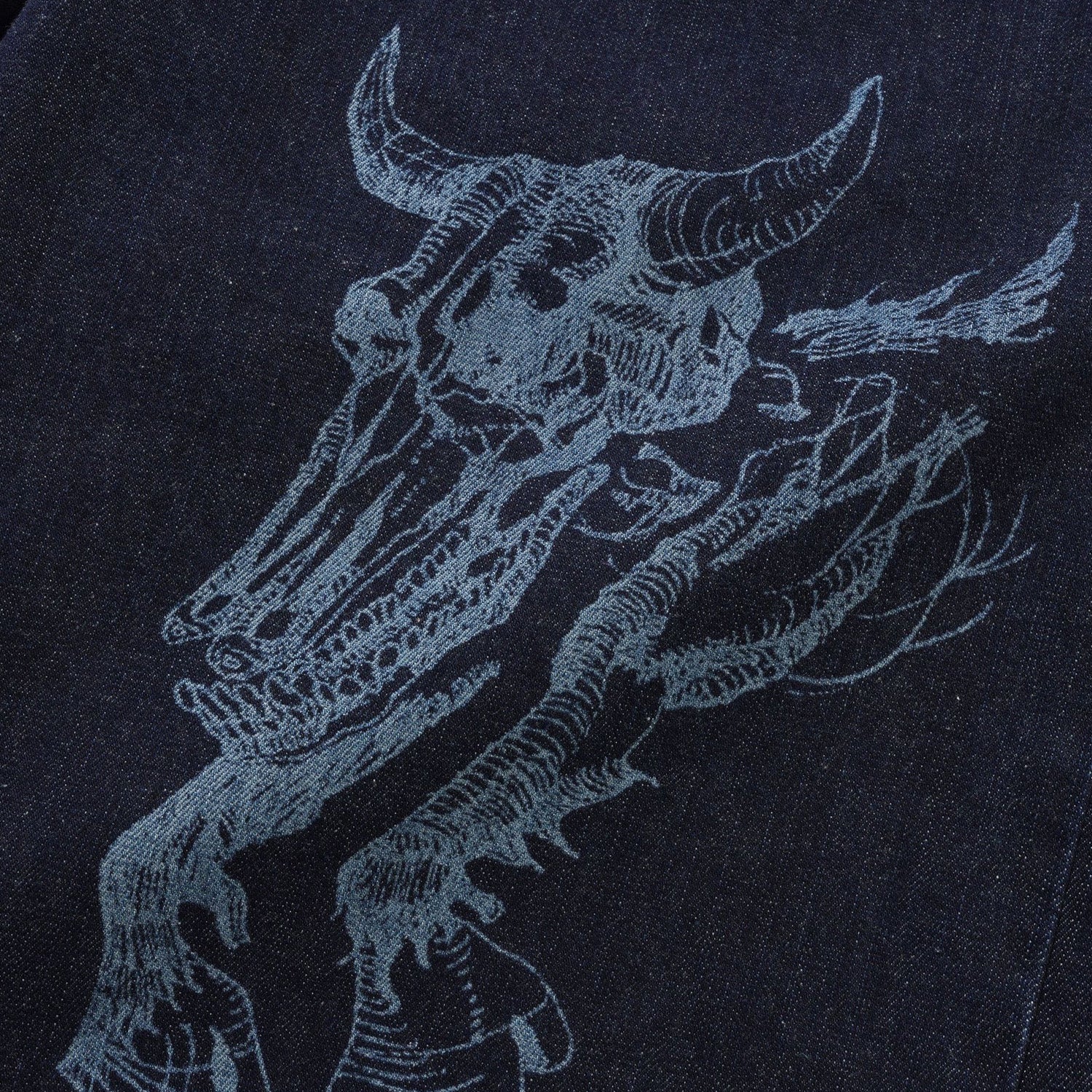 Butter Goods x Daniel Johnston Bull Selvedge Denim Jeans Raw Indigo