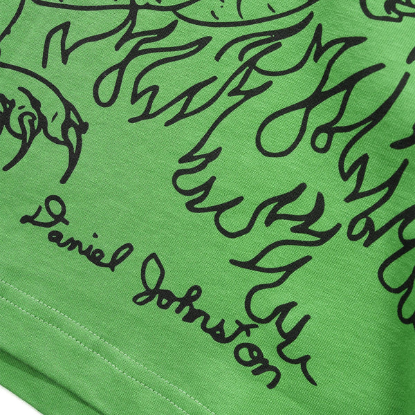 Butter Goods x Daniel Johnston Dragon Tee Lime - Orchard Skateshop