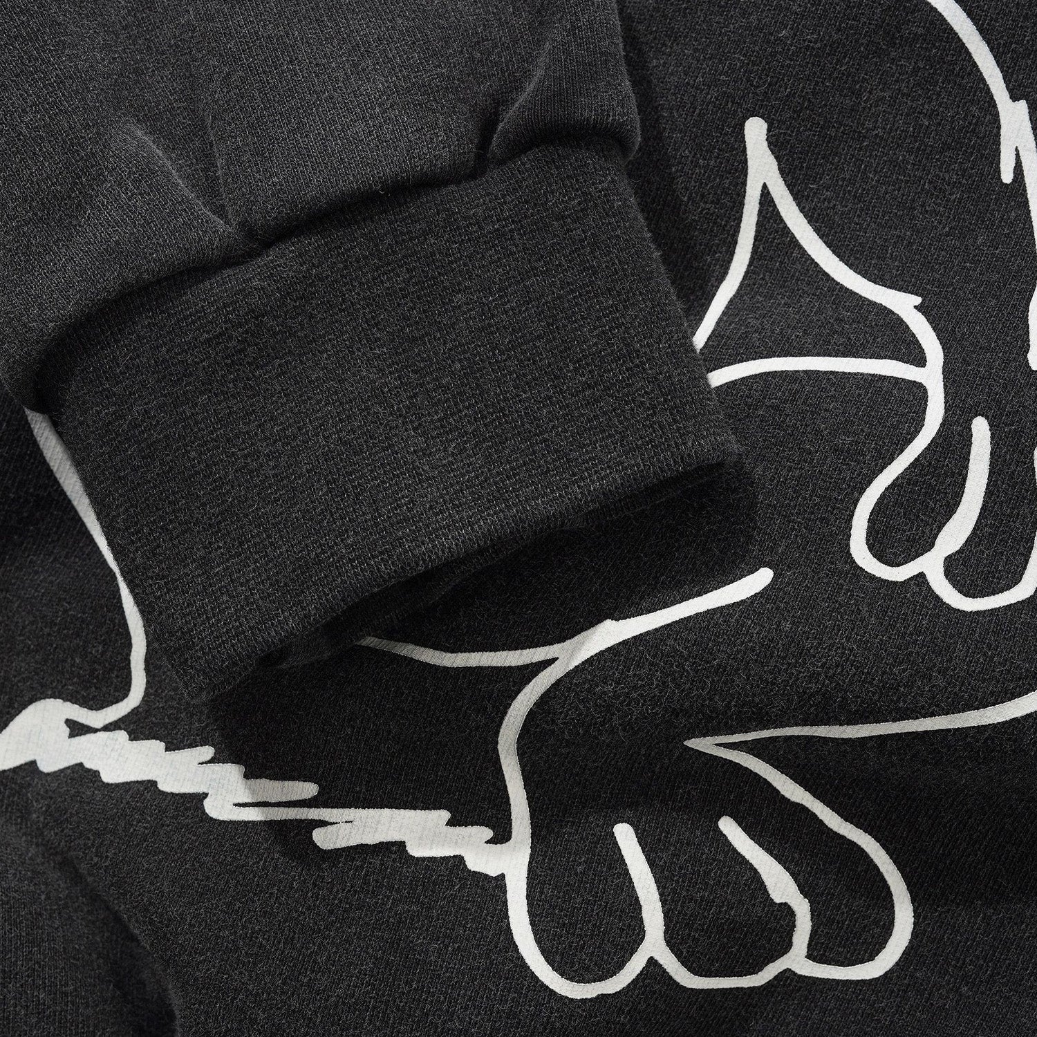 Butter Goods x Daniel Johnston Enemy Hoodie Distressed Washed Black