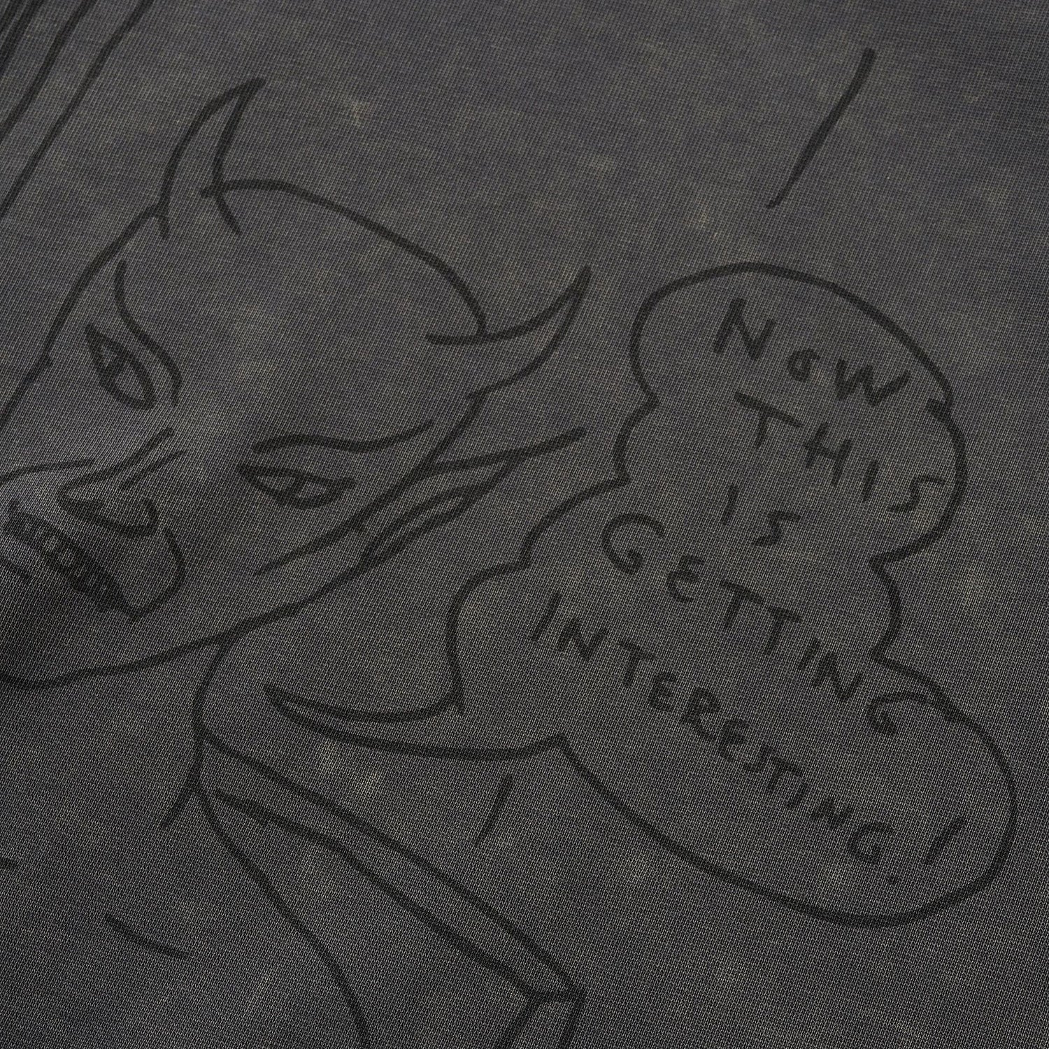 Butter Goods x Daniel Johnston Satan Tee Black Acid Wash