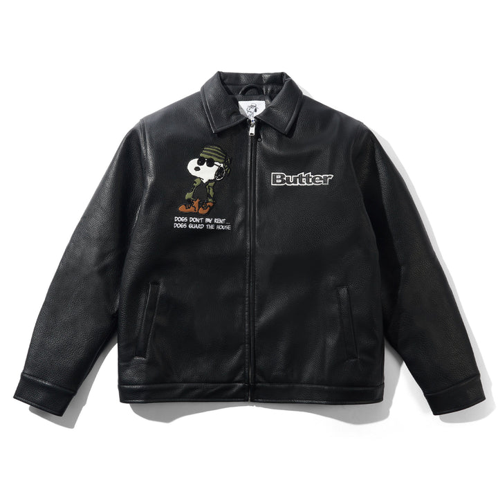 Butter Goods x Peanuts Guard Dog Jacket Black