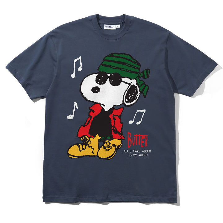 Butter Goods x Peanuts Music Tee Slate