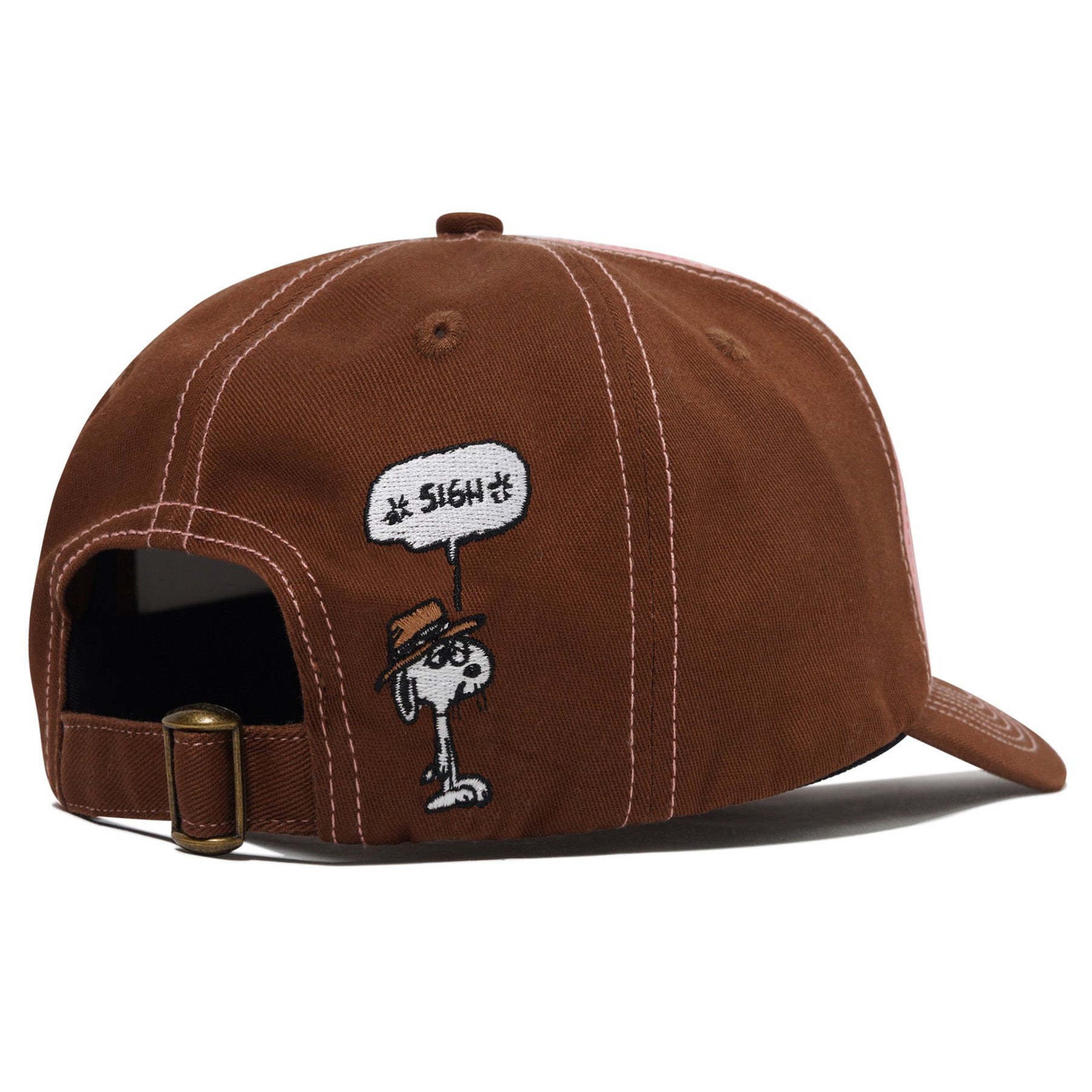Butter Goods x Peanuts Spike 5 Panel Hat Brown/Pink