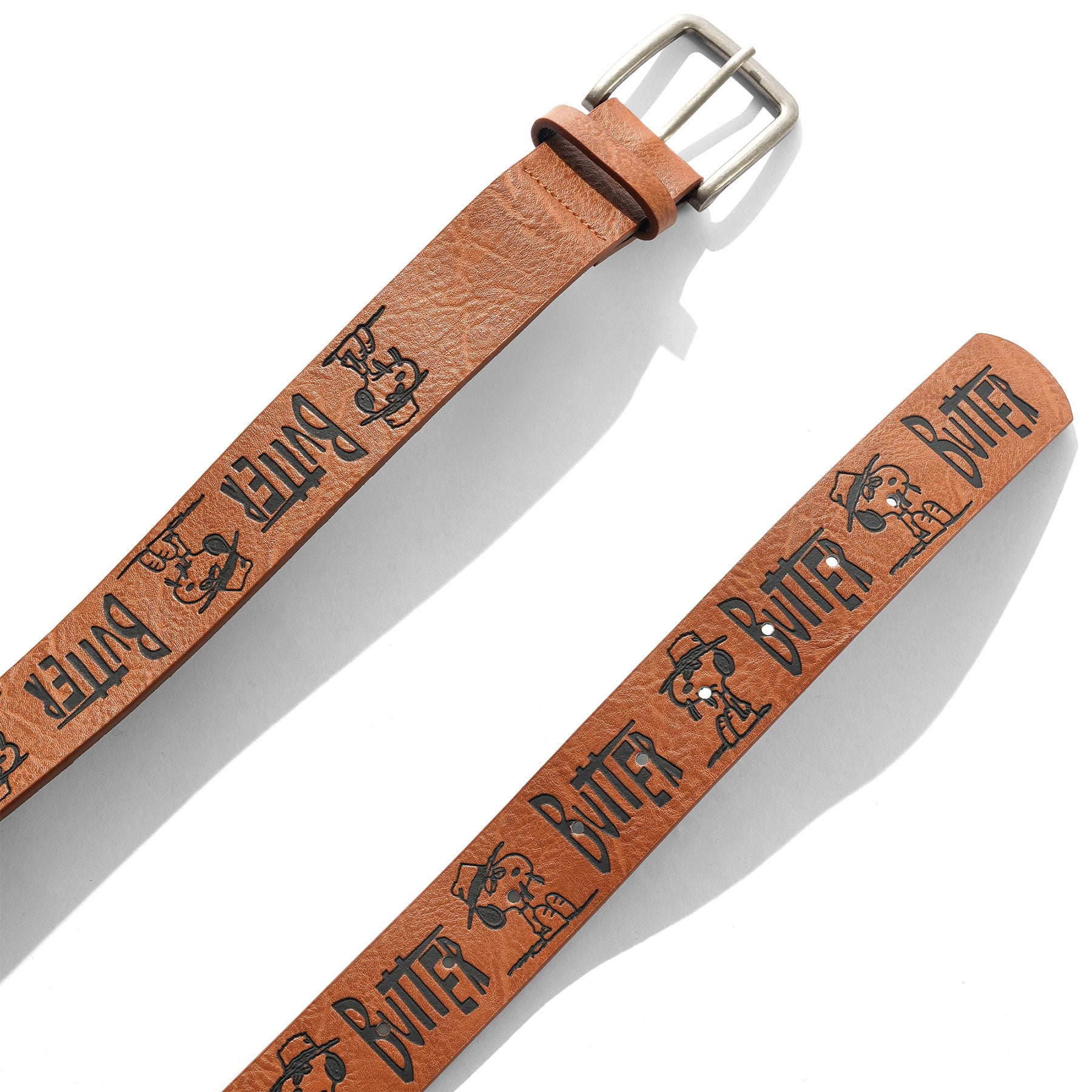 Butter Goods x Peanuts Spike Belt Brown