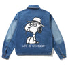 Butter Goods x Peanuts Spike Denim Jacket Distressed Indigo