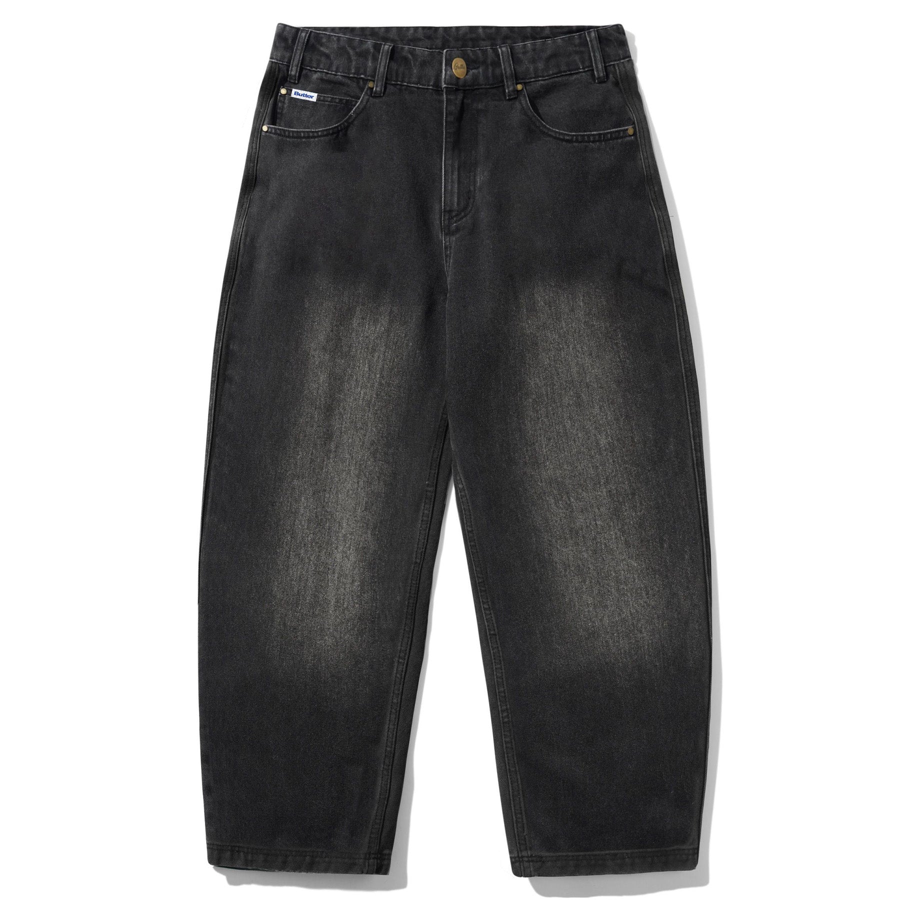 Butter Goods x Peanuts Spike Denim Jeans Faded Black