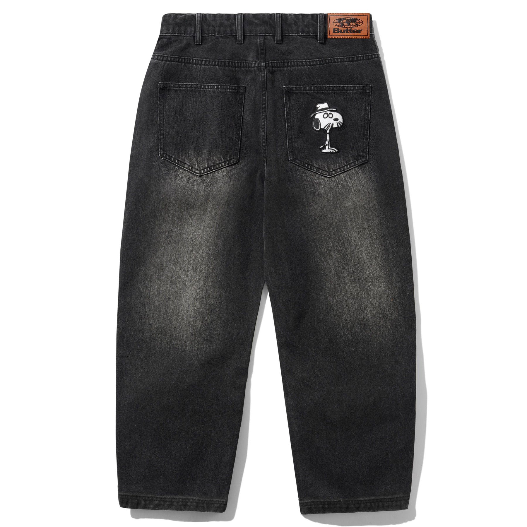 Butter Goods x Peanuts Spike Denim Jeans Faded Black