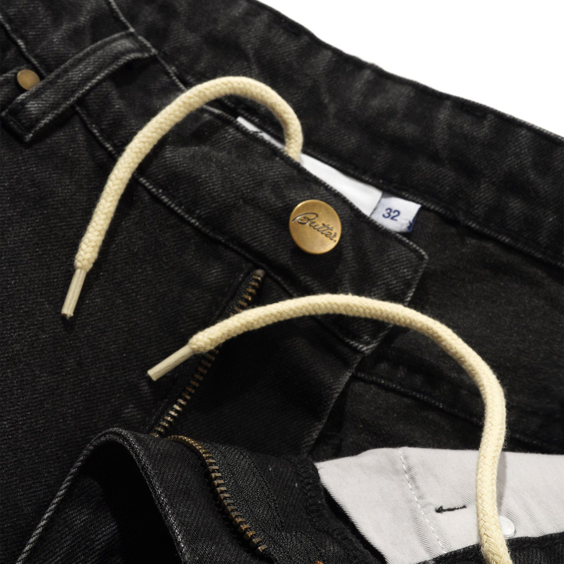 Butter Goods x Peanuts Spike Denim Jeans Faded Black