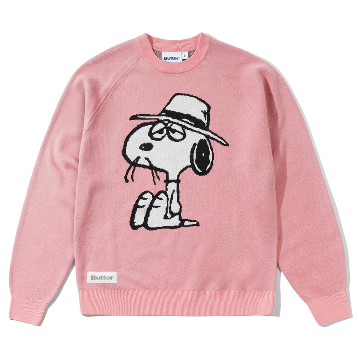 Butter Goods x Peanuts Spike Knit Sweater Light Pink