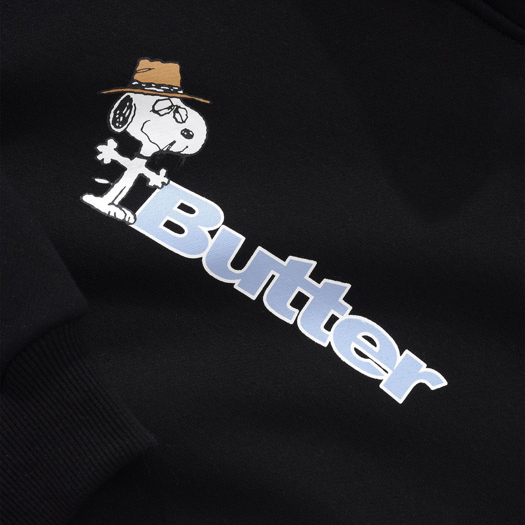 Butter Goods x Peanuts Spike Logo Hooded Sweatshirt Black