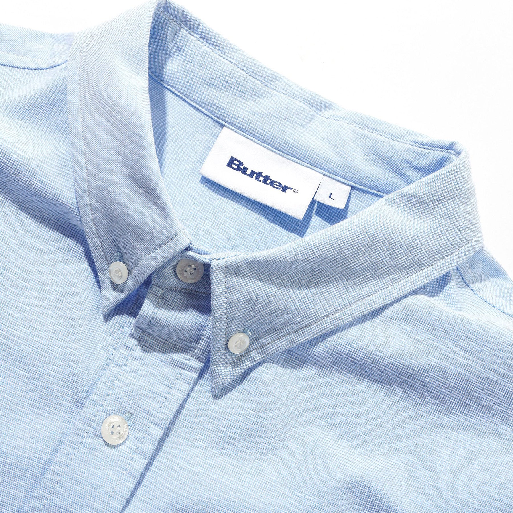 Butter Goods x Peanuts Spike Oxford Shirt Blue