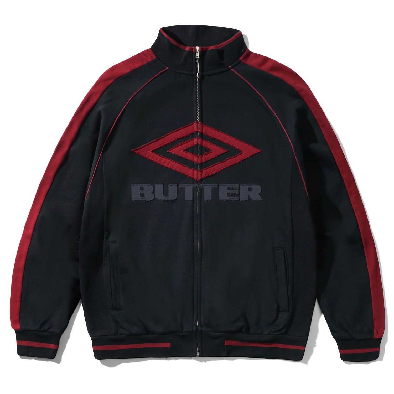 Butter Goods x Umbro Diamond Fleece Jacket Black