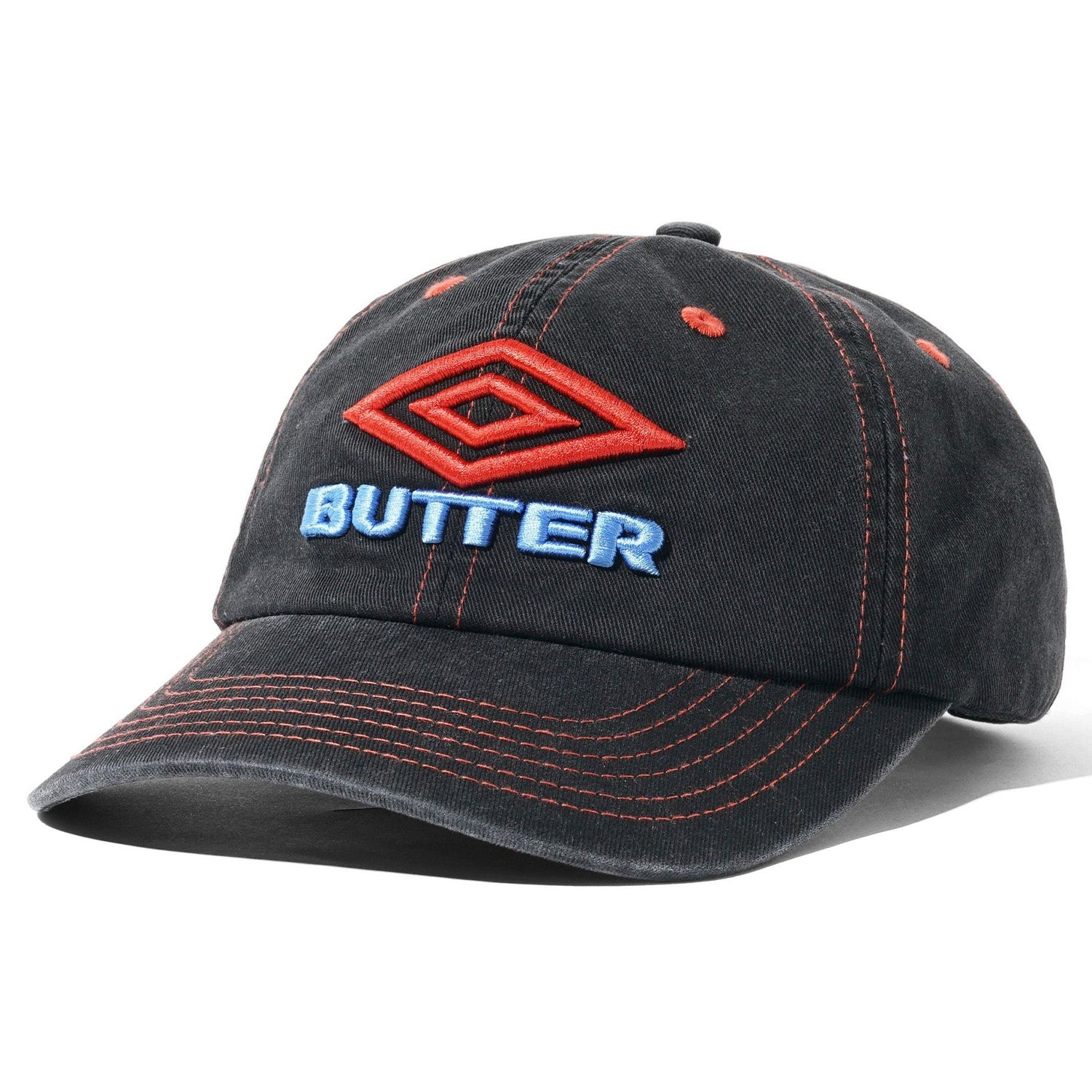 Butter Goods x Umbro Diamond Logo 6 Panel Cap Black