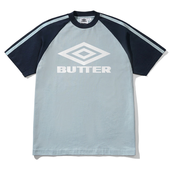 Butter Goods x Umbro Diamond Logo Raglan Tee Slate/Navy