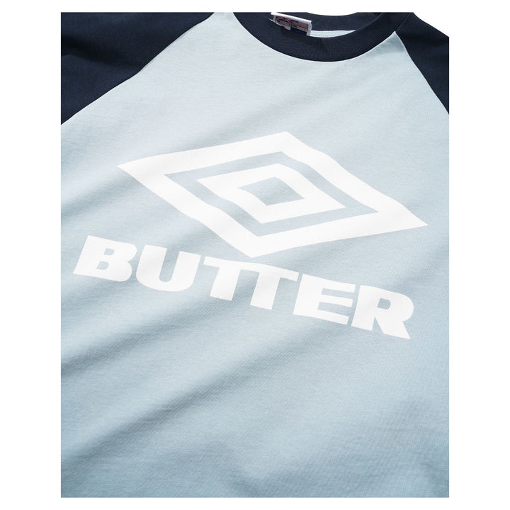Butter Goods x Umbro Diamond Logo Raglan Tee Slate/Navy