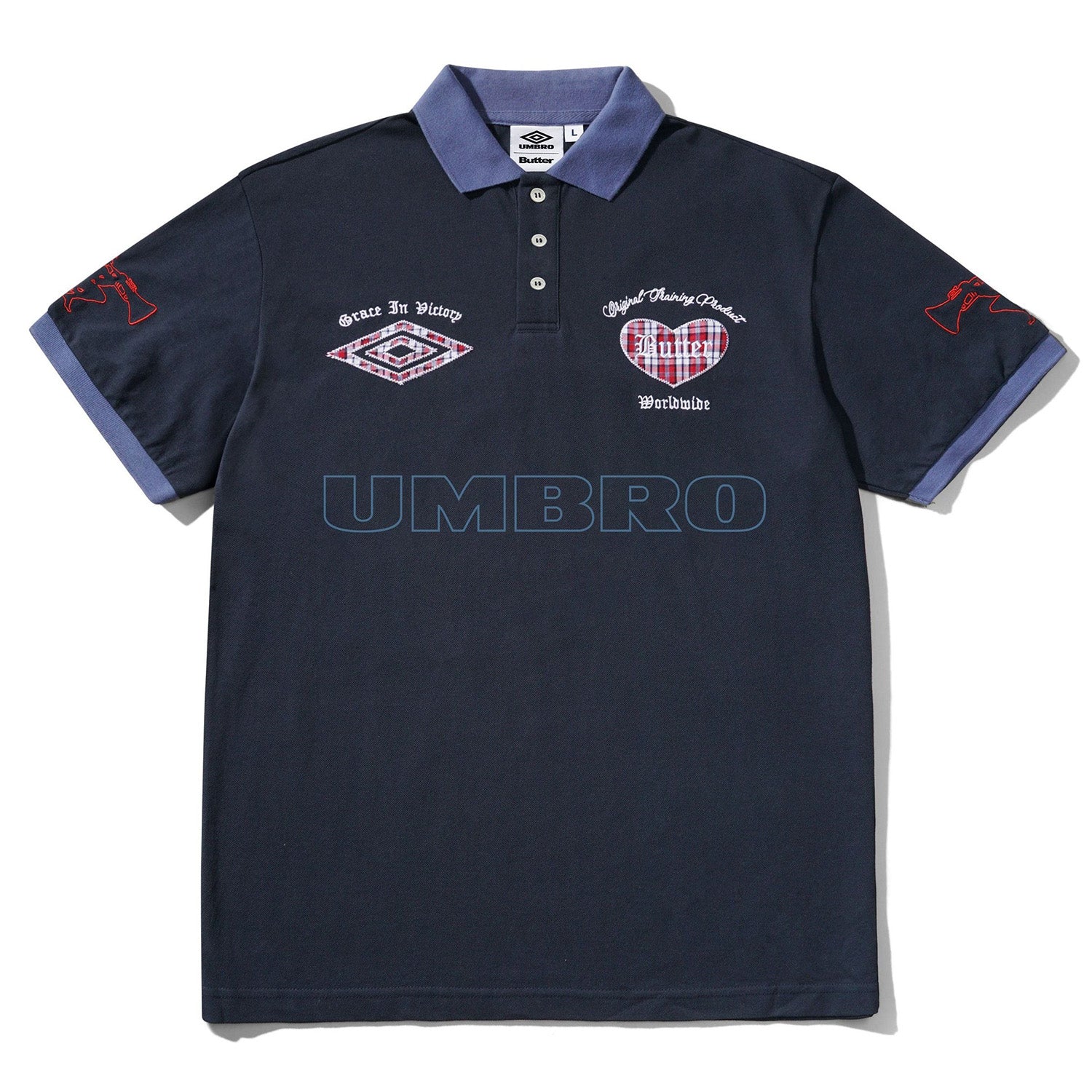 Butter Goods x Umbro Victory Polo Navy/Slate