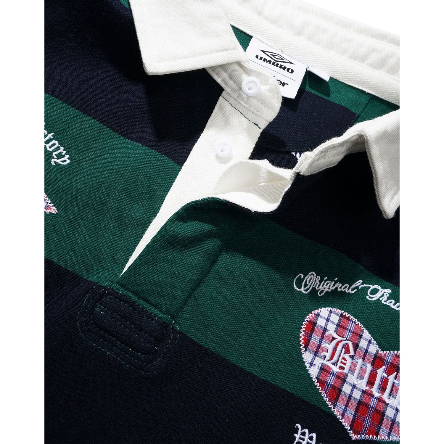 Butter Goods x Umbro Victory Rugby Polo Navy/Forest