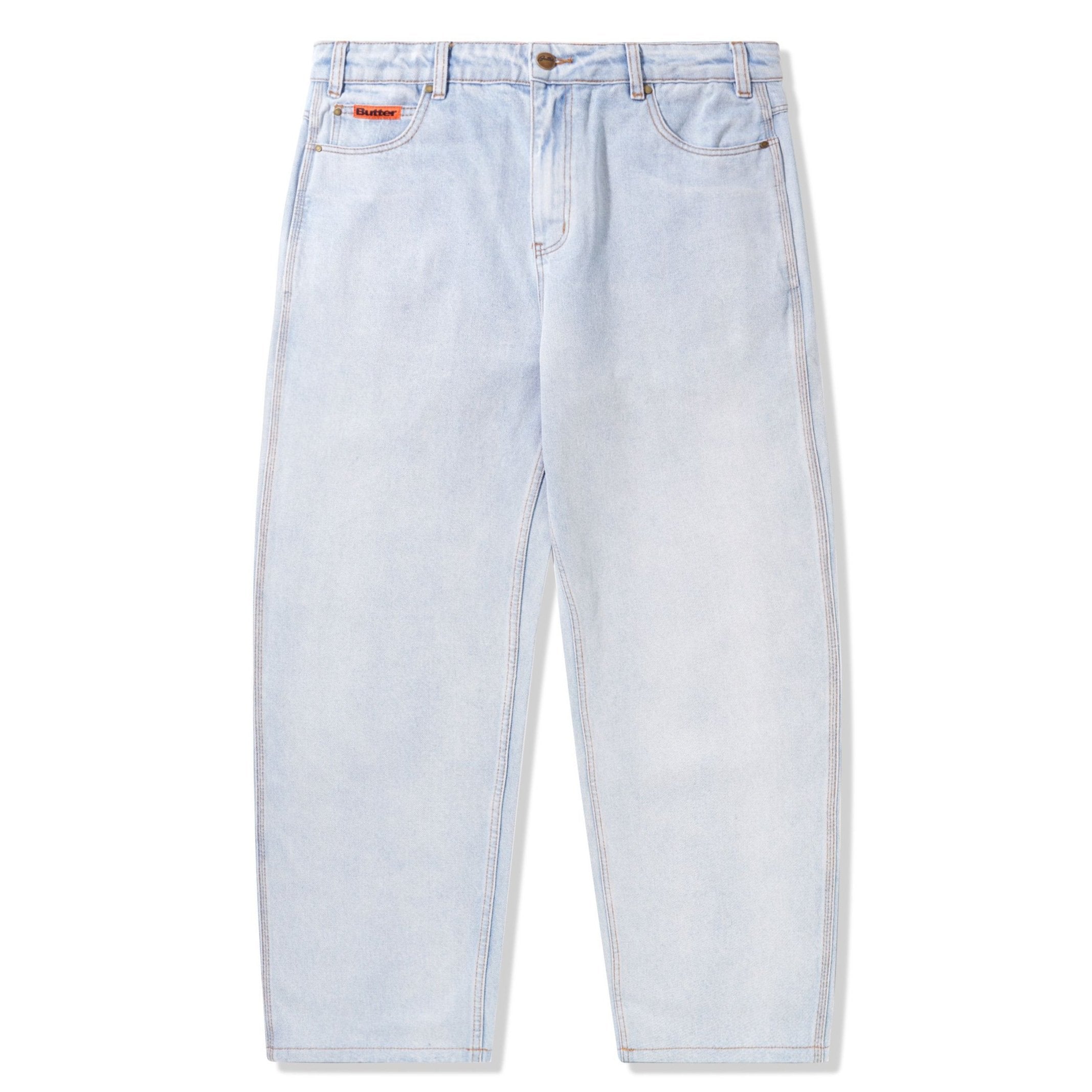 Butter Goods Baggy Denim Jeans Core Q324 Light Blue - Orchard 