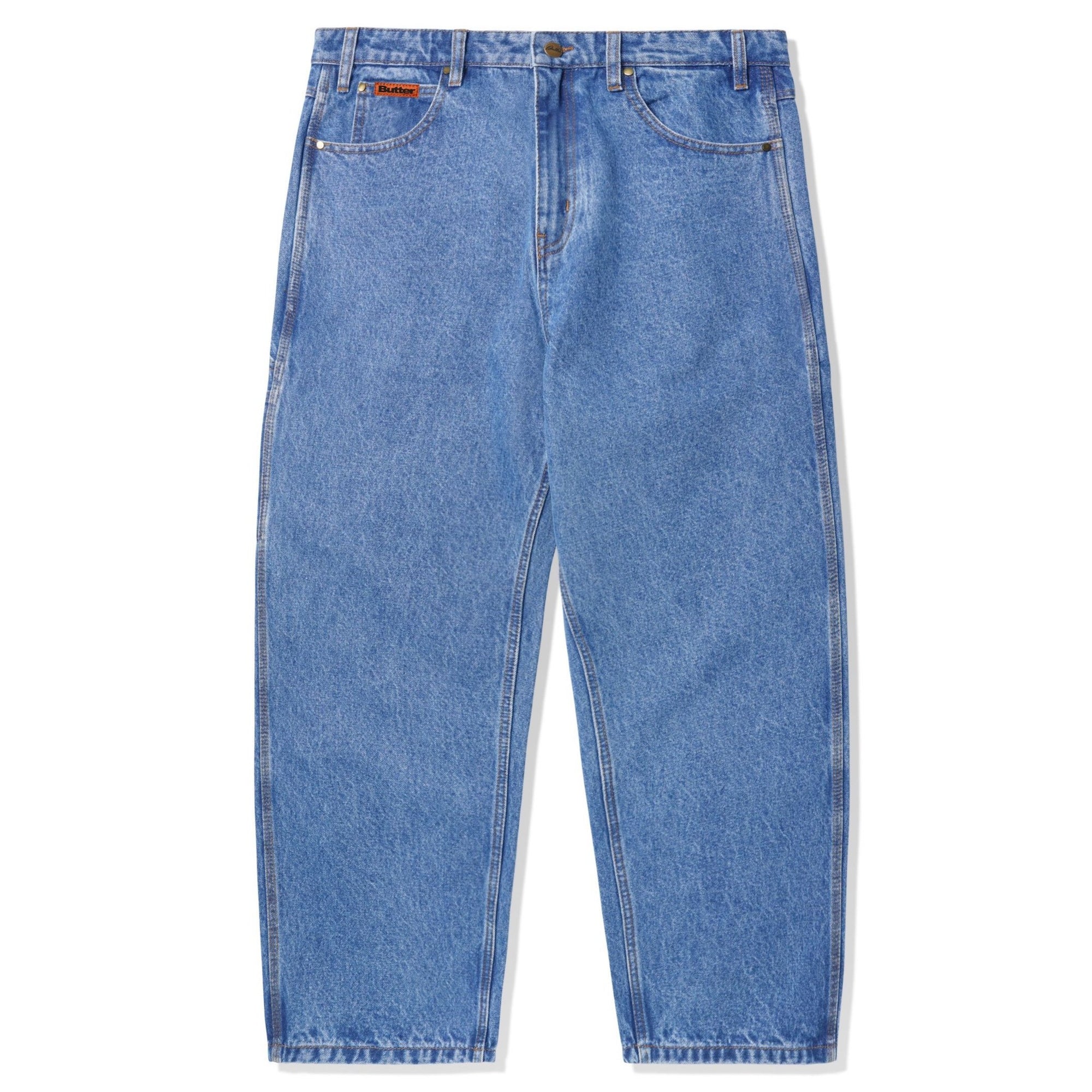 Butter Goods Baggy Denim Jeans Core Q324 Washed Indigo