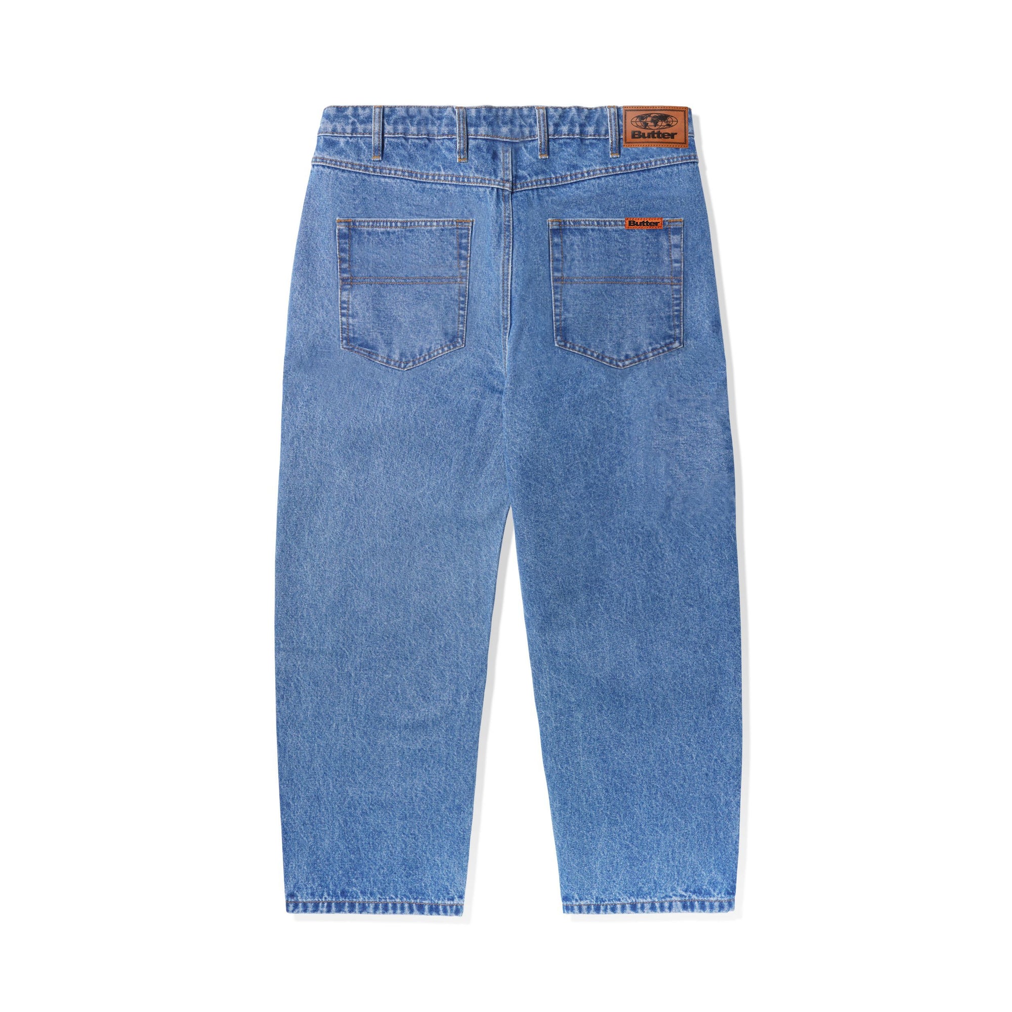 Butter Goods Baggy Denim Jeans Core Q324 Washed Indigo