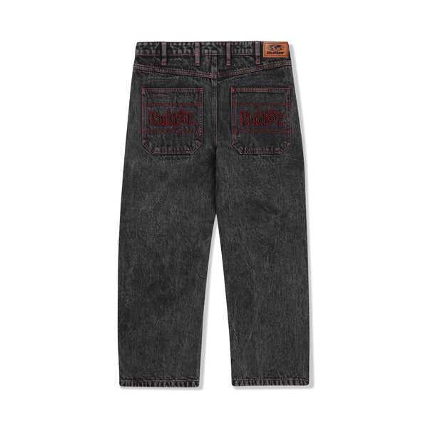 【BUTTER GOODS】Relaxed Denim Jeans Washed Black Butter Goods Relaxed Denim Jeans Washed Black - Orchard
