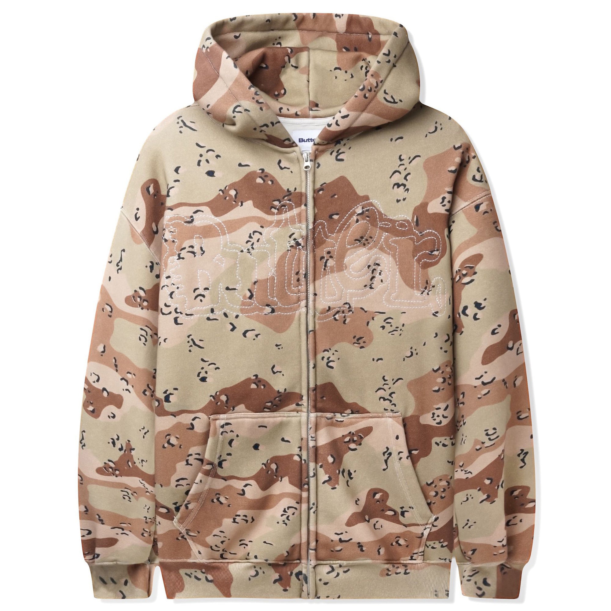 Butter Goods Breakdown Zip-Thru Hood Desert Camo