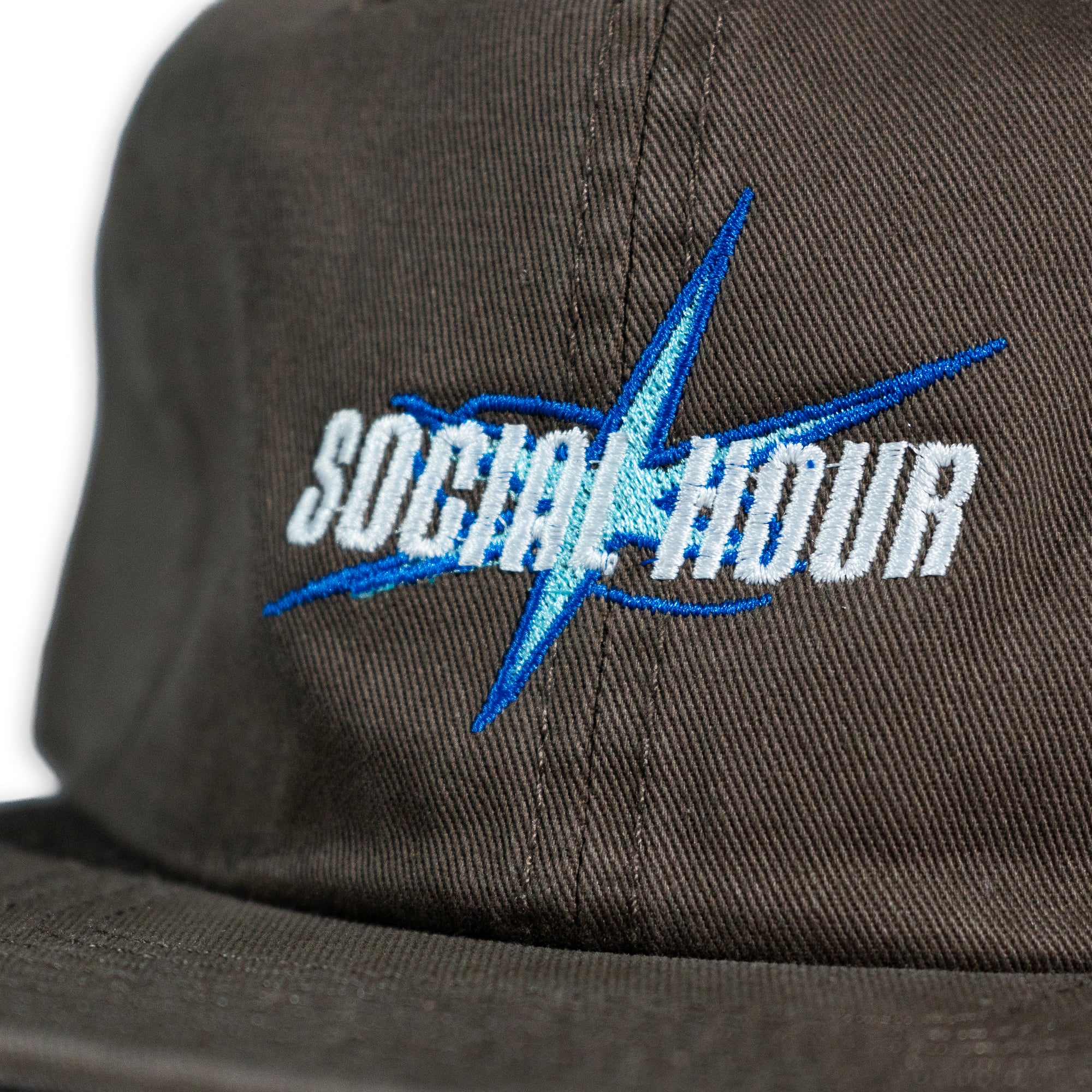 Social Hour Star Strapback Hat Chocolate