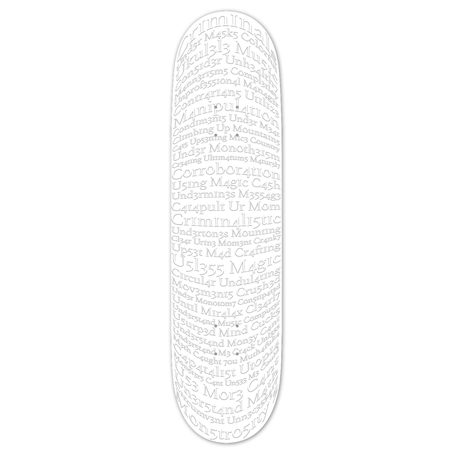 C.U.M. C0d3 Deck 9.1" Football Shape