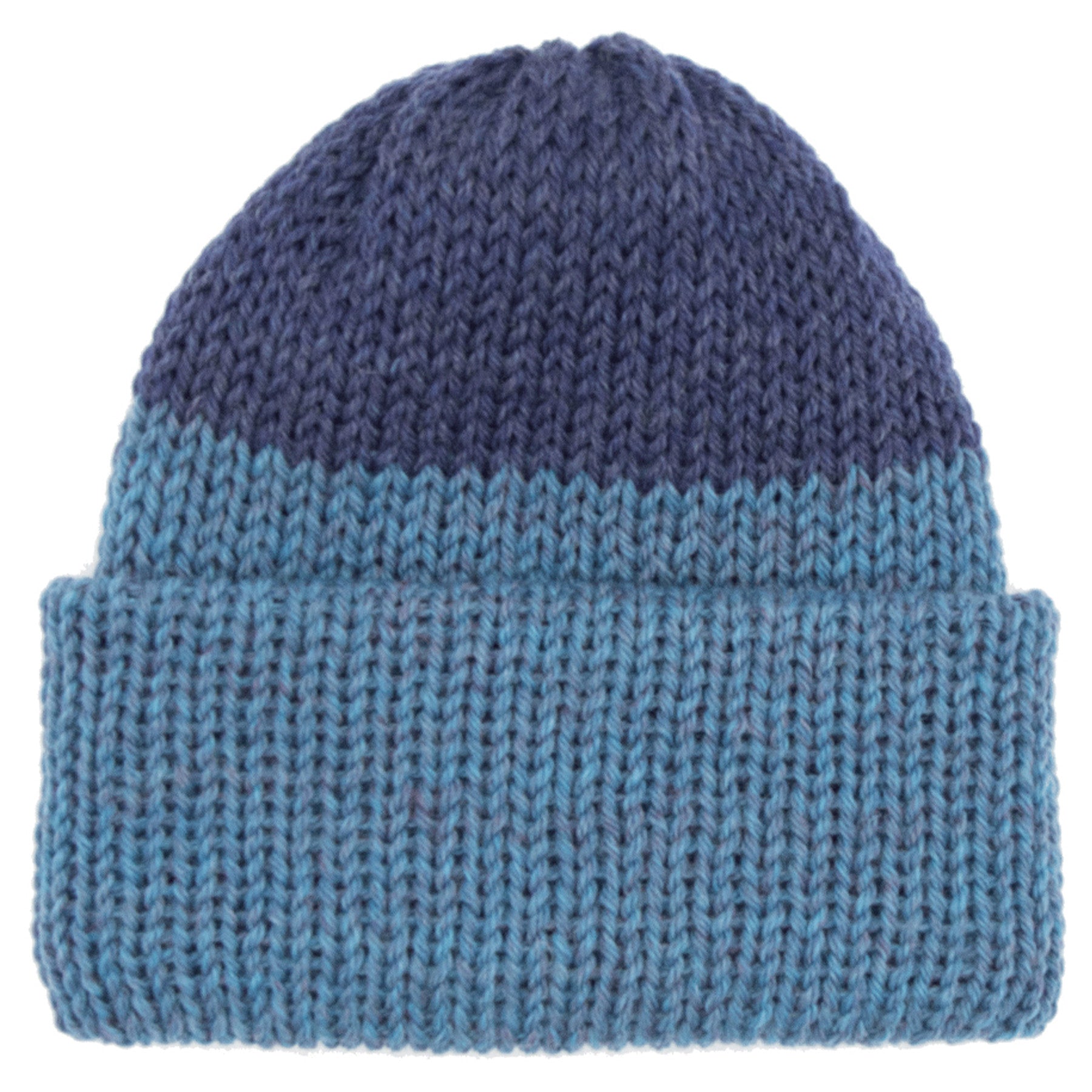 Chimney Short Stack Beanie Baltic Blue/Delft Blue Heather